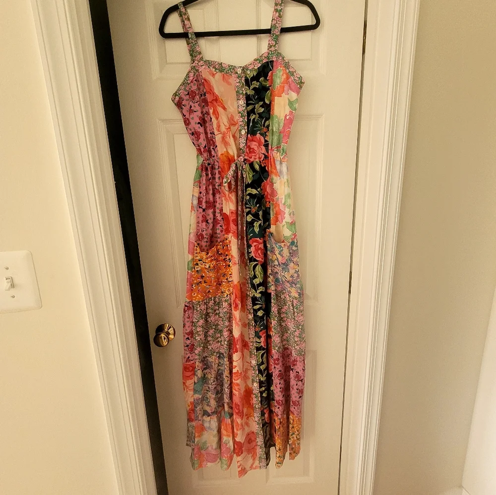 Patchwork floral maxi dress - Picture 2 of 3